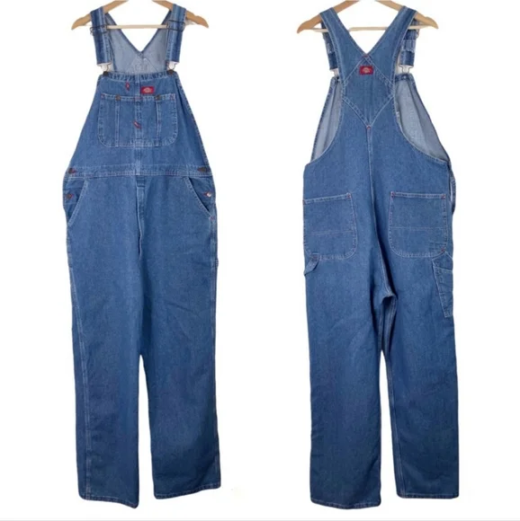 DICKIES DENIM OVERALLS - Picture 2 of 11